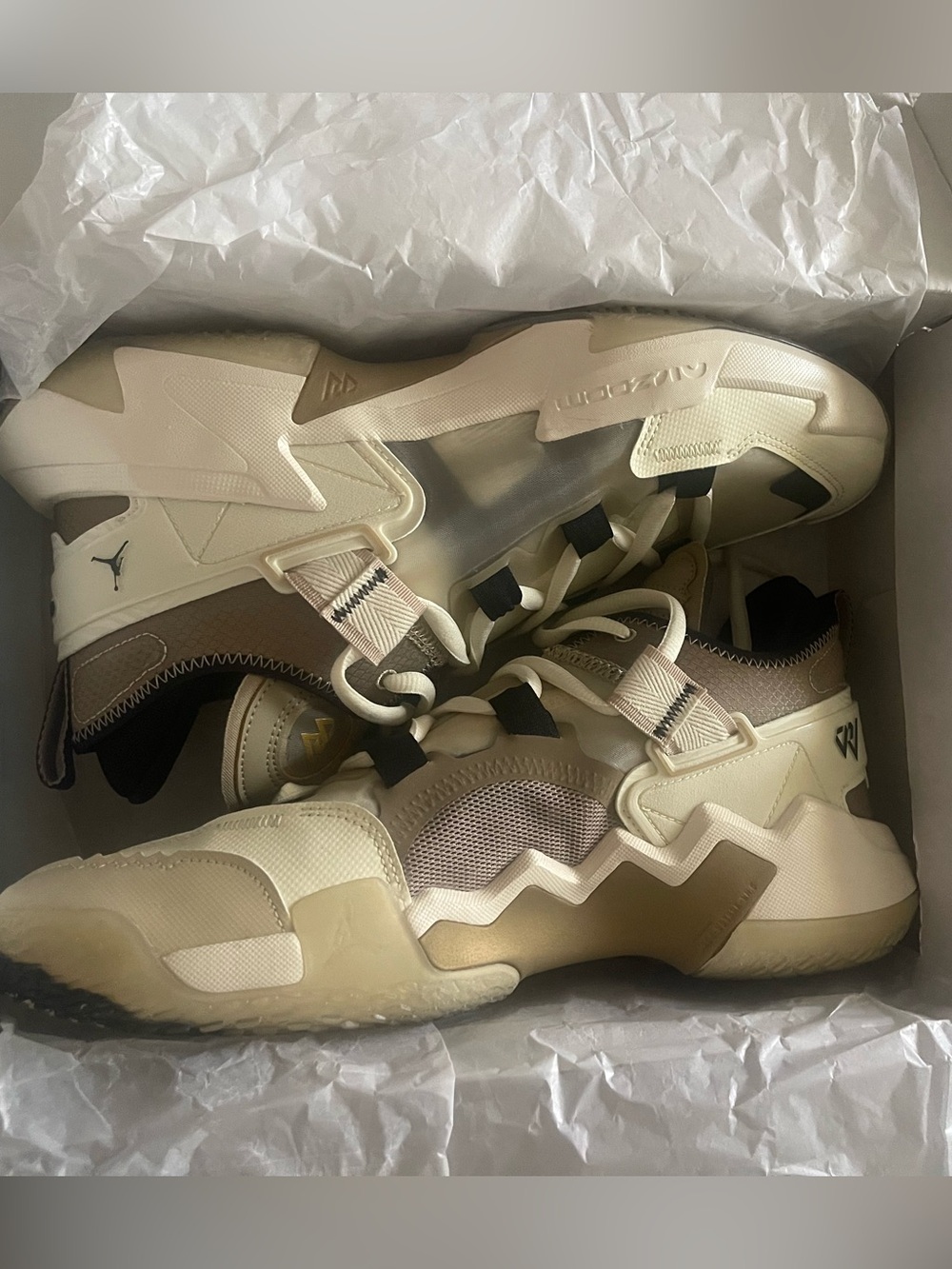 Jordan Why Not .5 Box Label in White and Black